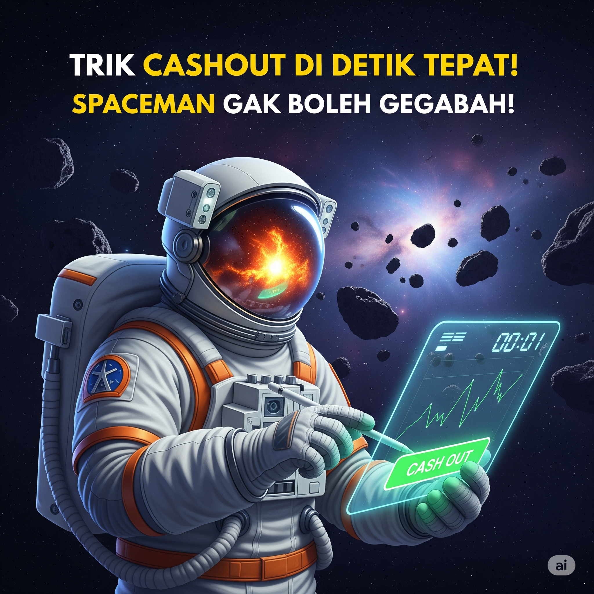 Trik Cashout di Detik Tepat! Spaceman Gak Boleh Gegabah!